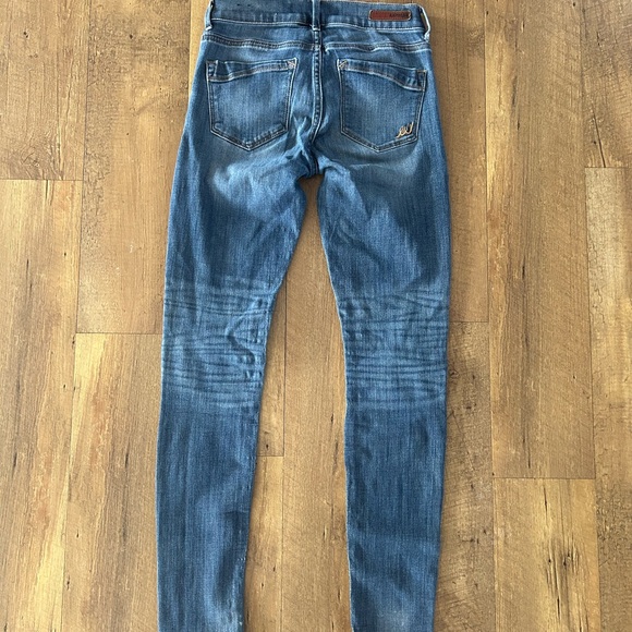 Express Mia Mid Rise Legging Jeans Size 0R Stretch Skinny - Picture 6 of 8